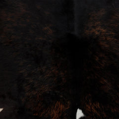 Dark Brown and White Cowhide Rug - Small Animal Print, Hypoallergenic, Non-Slip Suede Back, Handcrafted from Premium Hides - Free UK