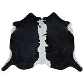 Luxurious Dark Brown & White Cowhide Rug | Hypoallergenic, Non-Slip, Non-Shedding | Handcrafted Premium Hide | Small 10-15 sq ft | Free UK