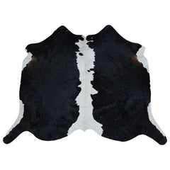 Luxurious Dark Brown & White Cowhide Rug | Hypoallergenic, Non-Slip, Non-Shedding | Handcrafted Premium Hide | Small 10-15 sq ft | Free UK