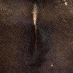 Luxurious Small Brown and White Cowhide Rug with Soft Hair | Hypoallergenic & Non-Shedding | Ideal for Upholstery | Free Shipping in UK