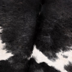 Luxury Hypoallergenic Cowhide Rug with Non-Slip Suede Back - Brown & White - Large Size - Ideal for Bedroom and Living Room - Free Shipping