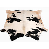 Luxury Brown and White Cowhide Rug with Non-Slip Backing - Hypoallergenic, Non-Shedding, Large Size, Perfect for Upholstery - Free Shipping!