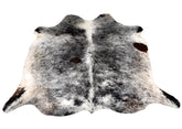 Luxury Black & Grey Cowhide Rug - Hypoallergenic Non-Slippery Non-Shedding Large Carpet for Bedroom Living Room - Free Shipping in UK - Celestial Leather Limited