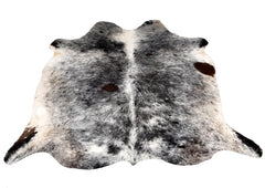 Luxury Black & Grey Cowhide Rug - Hypoallergenic Non-Slippery Non-Shedding Large Carpet for Bedroom Living Room - Free Shipping in UK - Celestial Leather Limited