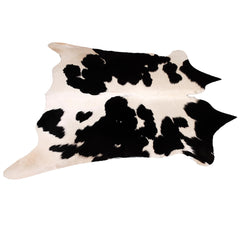 Luxury Brown and White Cowhide Rug for Elegant Home Decor - Large, Hypoallergenic, Non-Slip, Unique Natural Hide Rug - Celestial Leather Limited