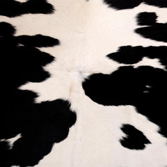 Luxury Brown and White Cowhide Rug for Elegant Home Decor - Large, Hypoallergenic, Non-Slip, Unique Natural Hide Rug - Celestial Leather Limited