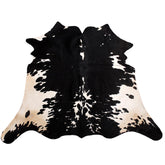 Black & White Large Cowhide Rug - Hypoallergenic, Non Slip Suede Back, Hand Selected Premium Hide, Luxurious - Practical Rug for Bedroom or