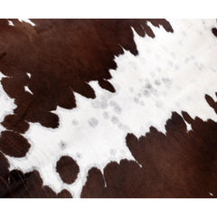 Luxury Brown and White Cowhide Rug for Elegant Home Decor - Large Size - Hypoallergenic - Non-Slip Suede Back - Non-Shedding - Free Shipping - Celestial Leather Limited