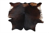 Luxurious Large Brown and White Cowhide Rug - Hypoallergenic, Non-Slip, Non-Shedding - Free Shipping Across UK - Soft, Natural Hair Rug - Celestial Leather Limited