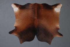 Luxurious Red & White Cowhide Rug | Hypoallergenic - Non-shedding | Large Size | Perfect for Upholstery | Free Shipping in UK - Celestial Leather Limited