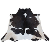 Luxurious Brown & White Cowhide Rug - Hypoallergenic, Non-Slip, Non-Shedding - Large Area Rug with Soft Natural Hair - Free Shipping!