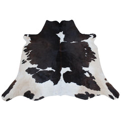 Luxurious Brown & White Cowhide Rug - Hypoallergenic, Non-Slip, Non-Shedding - Large Area Rug with Soft Natural Hair - Free Shipping!
