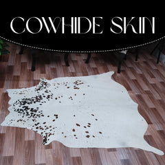 Luxurious Large Brown & White Cowhide Rug|Hypoallergenic Non-Slip Suede Back|Non-Shedding|100% Natural Hair|Perfect for Upholstery|Free UK - Celestial Leather Limited