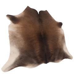 Luxurious Brown & White Hair Cowhide Rug for Elegant Home Decor - Large Size, Hypoallergenic, Non-Slip Back, Non-Shedding - Free Shipping!