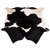 Luxury Black & White Large Cowhide Rug - Hypoallergenic, Non-Slip, Non-Shedding - Premium Natural Cow Skin for Elegant Home Decor by Top - Celestial Leather Limited