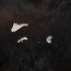 Stunning Dark Brown & White Cowhide Rug - Large Animal Print Center Piece w/ Hypoallergenic, Non Slip Suede Back - Non Shedding Properties