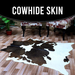 Stunning Animal Print Cowhide Rug - Hypoallergenic, Non-Slip Suede Back, Hand-Selected Premium Hide - Free UK Shipping - Celestial Leather Limited