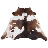 Luxurious Large Brown & White Cowhide Rug - Hypoallergenic, Non-slip, Non-shedding - Perfect for Bedroom or Living Room Decor - Free UK