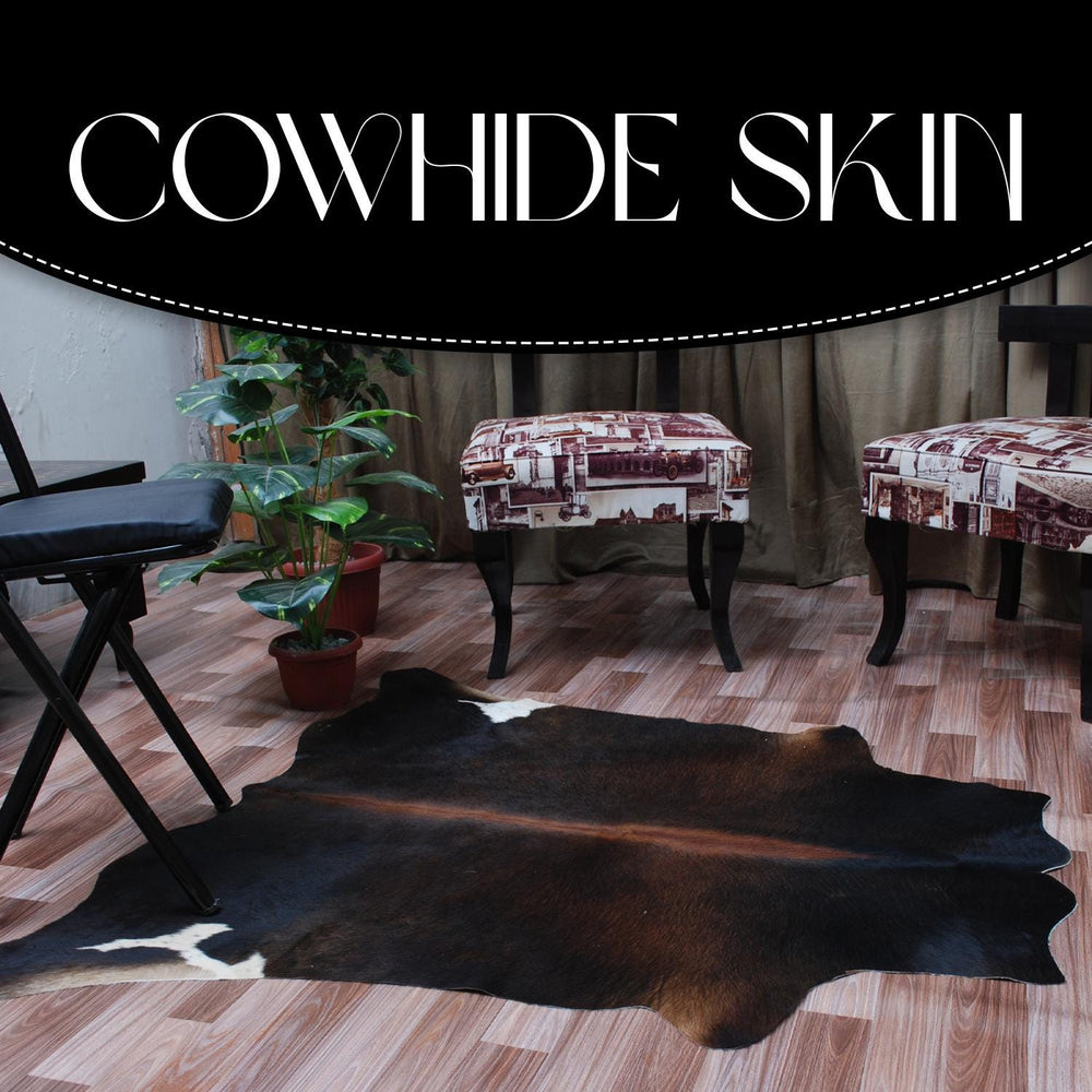 Luxurious Red & White Cowhide Rug - Soft - Hypoallergenic Hide Carpet for Any Room - Non-Slip Backing - Free UK Shipping - Celestial Leather Limited