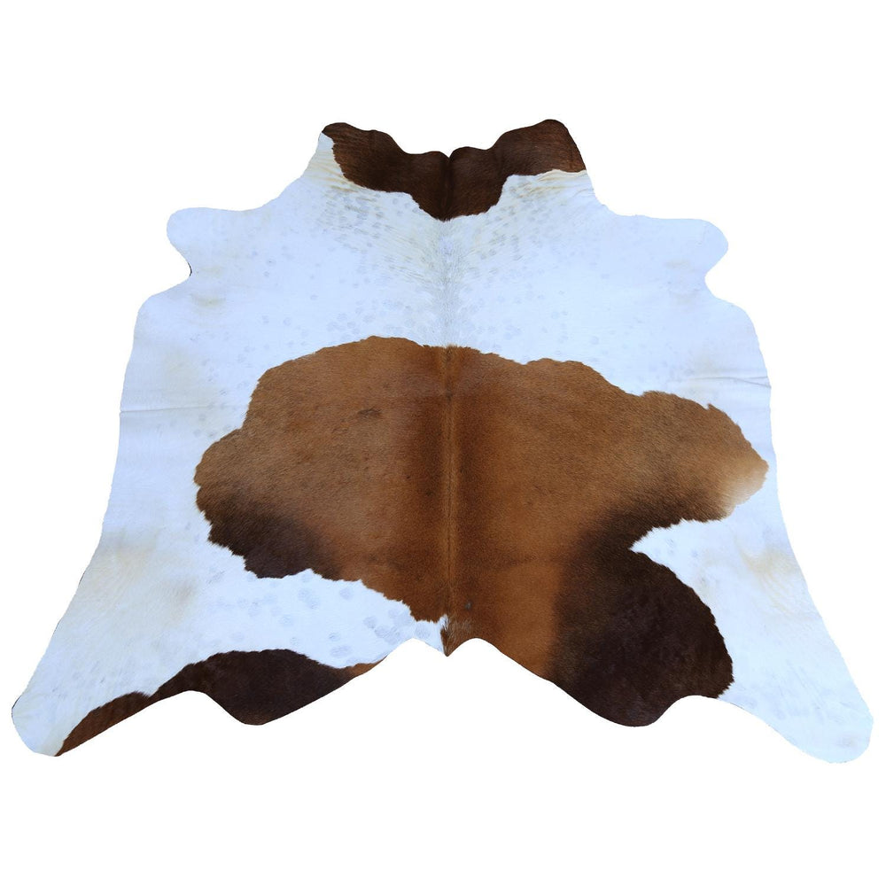 Luxury Brown & White Cowhide Rug - Hypoallergenic - Non-Slip - Free Shipping in UK - Natural - Durable - Adds Elegance to Bedroom - Living - Celestial Leather Limited