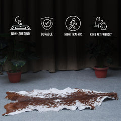 Original Goatskin Hide Brown, Goat Skin Rug, Goatskin Pelt, Home Decor Animal Skin Rug, Bedroom Aesthetic Area Rug, Brown and White Goat Hide Rug, Goat Skin Rug, Animal Skin Rug, Real Hair on Hide, Goal Pelt Rug, Home Decor Rug, Living Room Area Rug, Wall Hanging Rug, Aesthetic Rug, Leather Rug, Decorative Rug, Brown Goatskin Rug, GoatHide Brown White