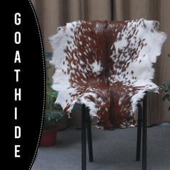 Original Goatskin Hide Brown, Goat Skin Rug, Goatskin Pelt, Home Decor Animal Skin Rug, Bedroom Aesthetic Area Rug, Brown and White Goat Hide Rug, Goat Skin Rug, Animal Skin Rug, Real Hair on Hide, Goal Pelt Rug, Home Decor Rug, Living Room Area Rug, Wall Hanging Rug, Aesthetic Rug, Leather Rug, Decorative Rug, Brown Goatskin Rug, GoatHide Brown White