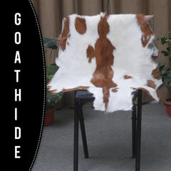 Original Goatskin Hide Brown, Goat Skin Rug, Goatskin Pelt, Home Decor Animal Skin Rug, Bedroom Aesthetic Area Rug, Brown and White Goat Hide Rug, Goat Skin Rug, Animal Skin Rug, Real Hair on Hide, Goal Pelt Rug, Home Decor Rug, Living Room Area Rug, Wall Hanging Rug, Aesthetic Rug, Leather Rug, Decorative Rug, Brown Goatskin Rug, GoatHide Brown White