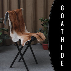 Luxurious Multicolor Goat Skin Rug - Handmade, Soft, Non-Shedding, Hypoallergenic, Sustainable & Eco-Friendly - Unique Statement Piece - Celestial Leather Limited