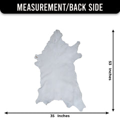 Natural Brown and White Goat Hide Rug - Luxurious Accent for Modern Homes