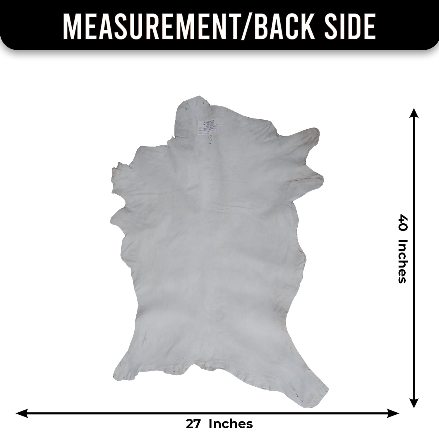 Luxurious Black and White Goat Skin Rug - Natural Hair-On Leather for Home Styling