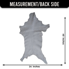 Natural Hair-On Dark Brown Goat Skin Rug - Elegant and Durable for Any Room