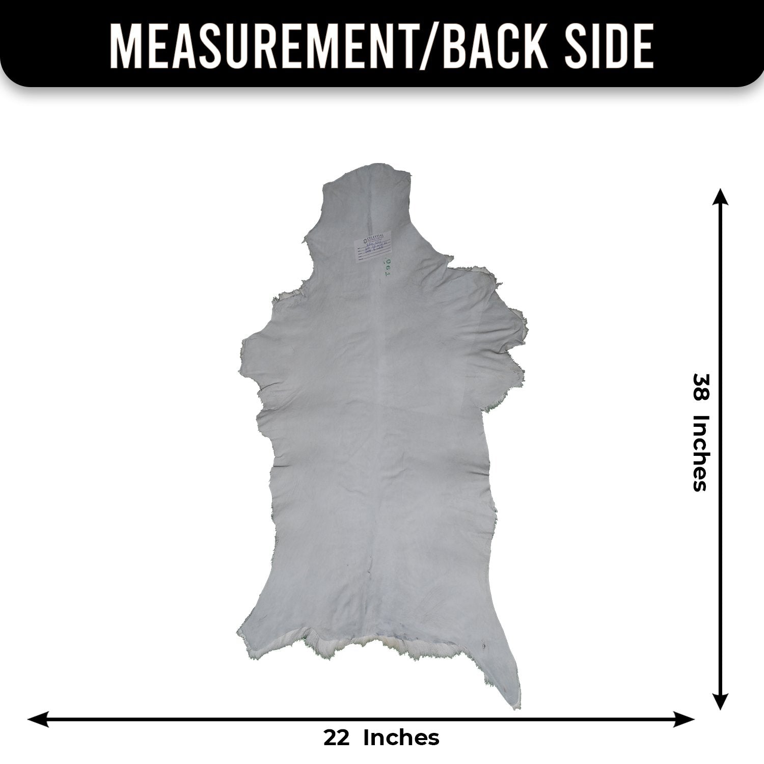 Luxury Grey & White Natural Goat Skin Rug - Serene - Tranquil Wall Decor - Sustainable, Eco-Friendly, Non-Slip Backing - Hypoallergenic - - Celestial Leather Limited