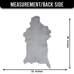 Luxury Grey & White Natural Goat Skin Rug - Serene - Tranquil Wall Decor - Sustainable, Eco-Friendly, Non-Slip Backing - Hypoallergenic - - Celestial Leather Limited