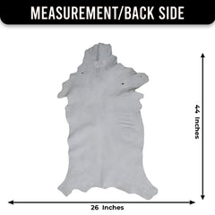 Rustic Black and White Goat Hide Rug - Perfect for Floor or Wall Décor