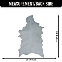 Goat Skin Rug: Tri-Color genuine Goat hide rug