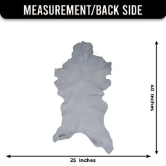 Luxurious Brown & White Goat Skin Rug - Handmade Pure Goat Skin Floor Rug - Unique Design - Hypoallergenic & Kid-Friendly - Non-Shedding