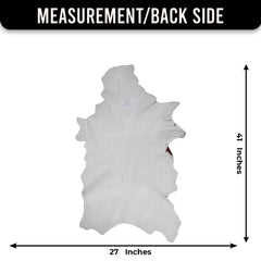 Elegant Dark Brown Goat Skin Rug - Natural Hair-On Accent for Floors or Walls