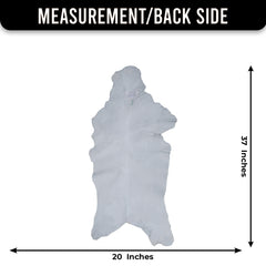 Brown and White Handmade Goat Skin Rug – Classic Elegance for Your Home