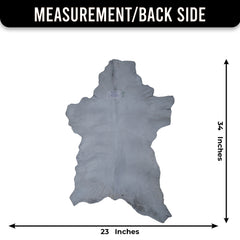 Elegant Black and White Goat Hide Rug - Perfect Accent for Any Room