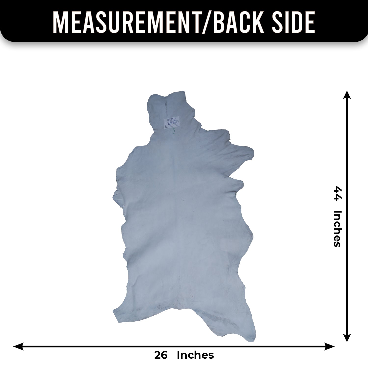 Goat Skin Rug: Dark Brown and white genuine Goat hide rug