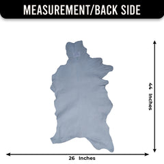 Goat Skin Rug: Dark Brown and white genuine Goat hide rug