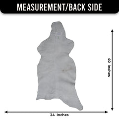 Stylish Black and White Goat Hide Rug - Unique Natural Pattern for Modern Homes