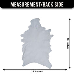 Black and White Handmade Goat Skin Rug – Natural Luxury for Your Home