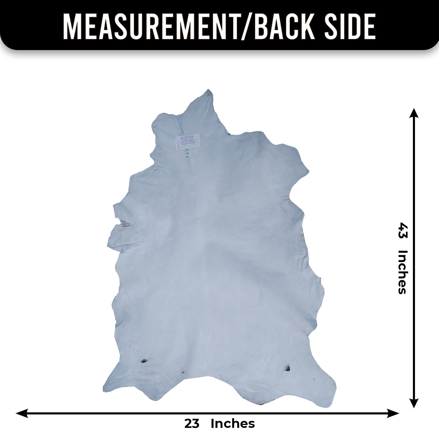 Rustic Dark Brown Goat Hide Rug - Genuine Leather for Timeless Home Styling