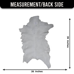 Handcrafted Dark Brown Goat Skin Rug - Genuine Leather for Luxurious Décor