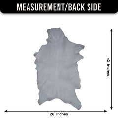 Black and White Handmade Goat Skin Rug – Natural Luxury for Your Home