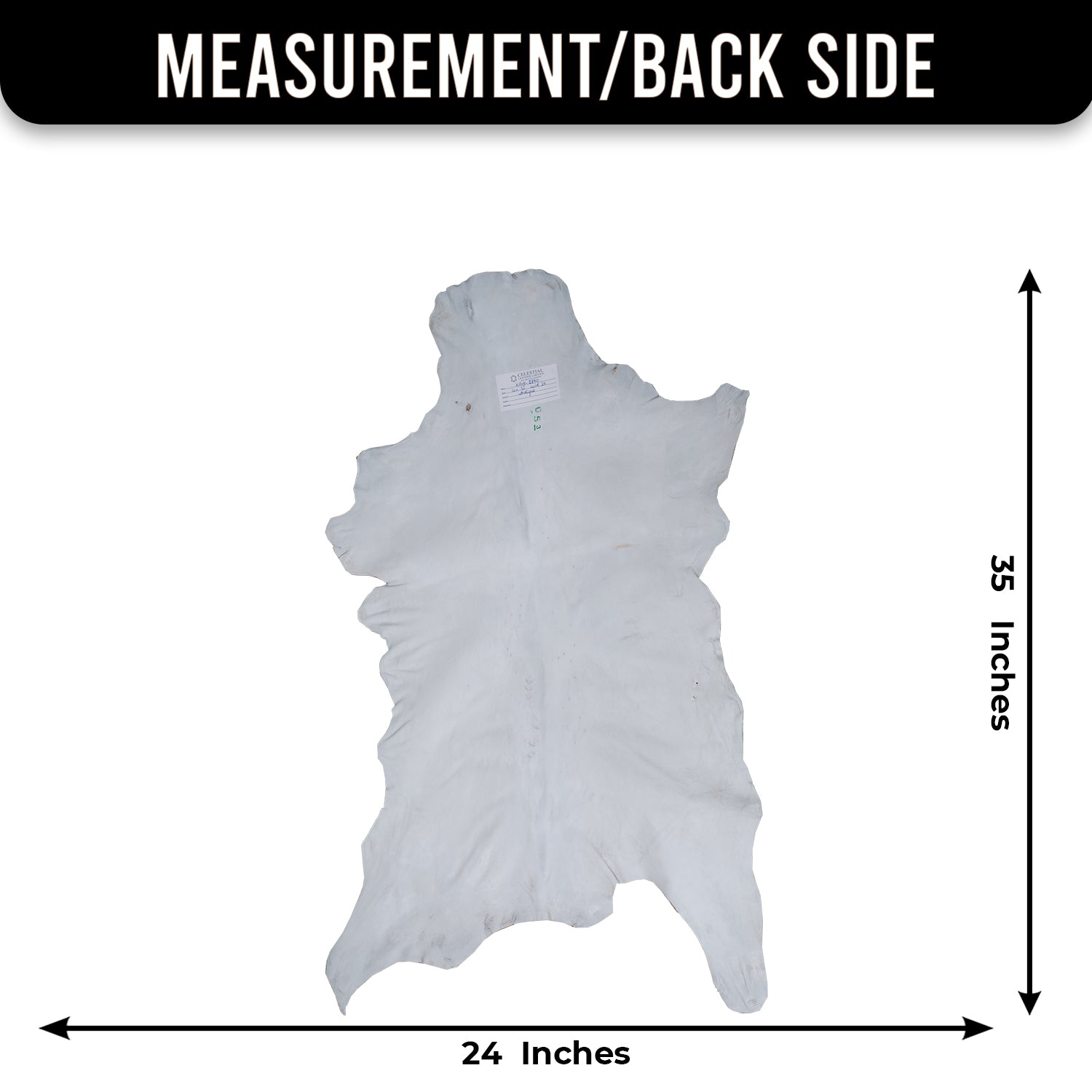 Goat Skin Rug: Tri-Color genuine Goat hide rug