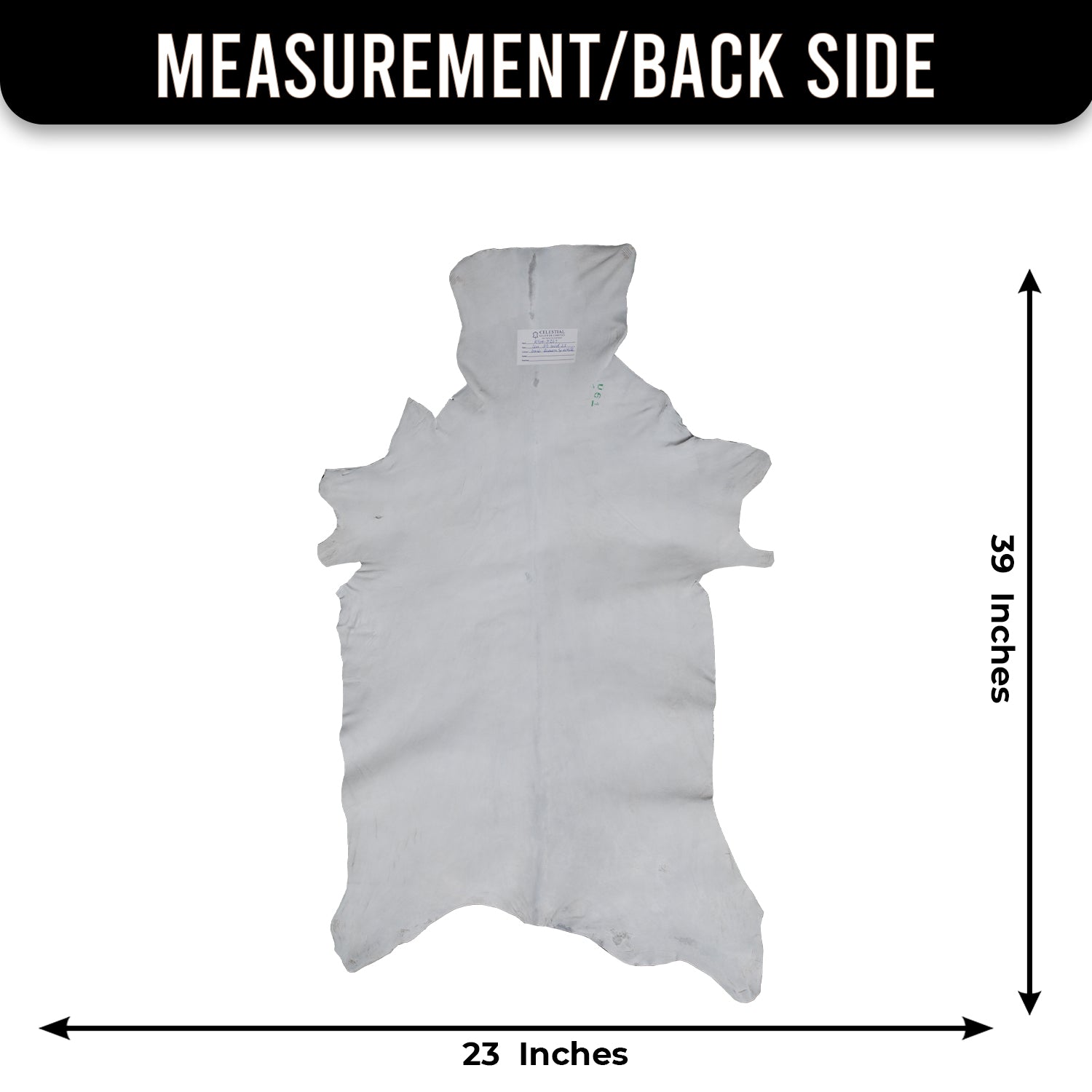 Decorative Black and White Goat Skin Rug - Genuine Leather for Sophisticated Spaces