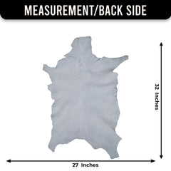 Decorative Black and White Goat Skin Rug - Genuine Leather for Sophisticated Spaces