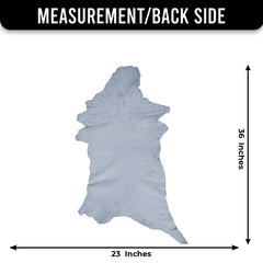 Natural Hair-On Dark Brown Goat Skin Rug - Elegant and Durable for Any Room